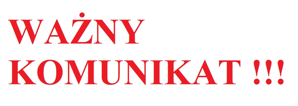 You are currently viewing WAŻNY KOMUNIKAT