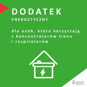 Read more about the article Dodatek z PFRON do energii elektrycznej dla osób korzystających z koncentratora tlenu lub respiratora