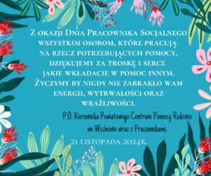 Read more about the article 21 listopada – Dzień Pracownika Socjalnego