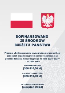 Read more about the article Dofinansowanie wynagrodzeń pracowników jednostek organizacyjnych pomocy społecznej w postaci dodatku motywacyjnego na lata 2024–2027