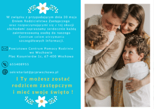 Read more about the article Dzień Otwarty w PCPR z okazji Dnia Rodzicielstwa Zastępczego