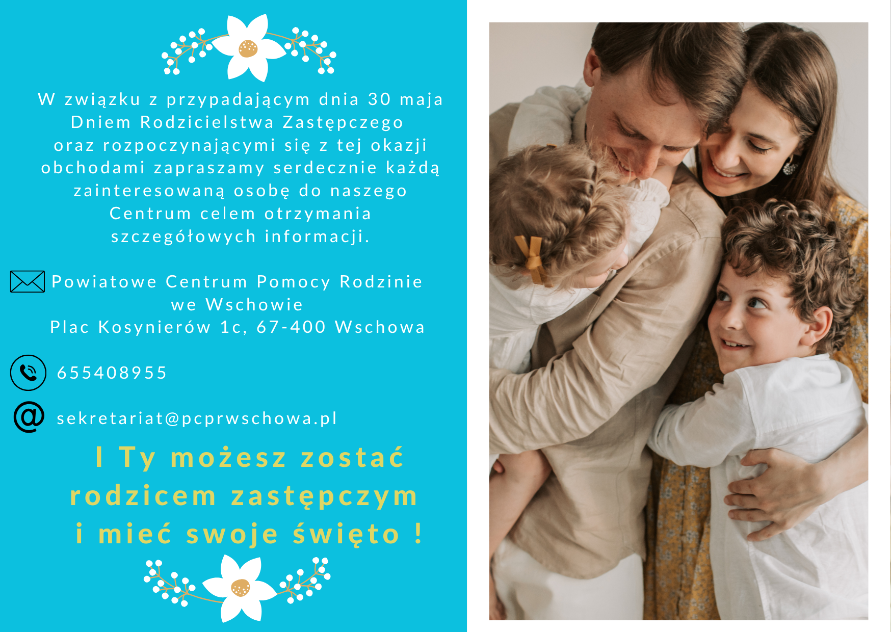 You are currently viewing Dzień Otwarty w PCPR z okazji Dnia Rodzicielstwa Zastępczego