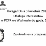 Uwaga ! Ważna informacja